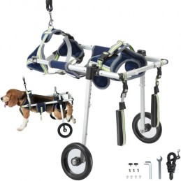 2 Wheels Pet Wheelchair for Back Legs Dog Wheelchair/Cart Adjustable(S)