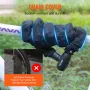 Bike Chain Lock, 5.91 Ft Combination Bicycle Chain Lock with 4 Keys, Heavy Duty Anti-Theft High Security Bike Locks, Perfect for