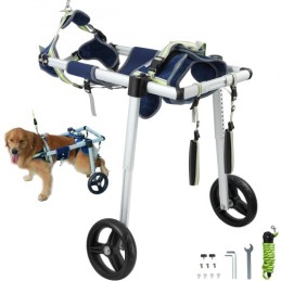 2 Wheels Pet Wheelchair for Back Legs Dog Wheelchair/Cart Adjustable(L)