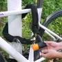 Cykelkædelås 3,28 ft cykelkædekæde med 4 taster Metalstål 14mm