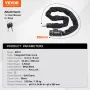 Bike Chain Lock, 2.79 Ft Combination Bicycle Chain Lock with 2 Keys, Heavy Duty Anti-Theft High Security Bike Locks, Perfect for