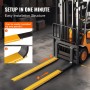 Pallet Fork Extensions, 96" Length 6.5" Width, Heavy Duty Carbon Steel Fork Extensions for Forklifts, 1 Pair Forklift