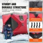 Portable Ice Shelter, 1-2 Person Insulated Pop-Up Ice Fishing Tent, 24 Square Feet Fishable Area, Thermal Ice Shanty for Winter 