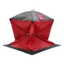 Portable Ice Shelter, 1-2 Person Insulated Pop-Up Ice Fishing Tent, 24 Square Feet Fishable Area, Thermal Ice Shanty for Winter 