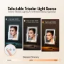 Vanity Mirror with Lights, Three Color Lighting Modes, Lighted Makeup LED Mirror, and 5X Magnification Mirror, Smart Touch Contr