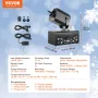 Snow Machine, 2000W, Swing Snow Making Machine with 5L Tank, Wired & Wireless Remote Control Snowflake Maker, High Output Indoor