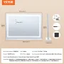Oplyset Makeup Mirror 3 Farve m/ Bluetooth USB Desktop