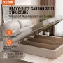 Bed Lift, 59x71 in Compatible Bed Size 154 lbs Load Bearing, DIY Wall Bed Mechanical Hardware Kit Vertical Deluxe, Pneumatic Lev