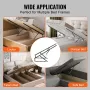 Bed Lift, 59x71 in Compatible Bed Size 154 lbs Load Bearing, DIY Wall Bed Mechanical Hardware Kit Vertical Deluxe, Pneumatic Lev