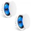 2PCs 8 in Ceiling Speakers 50-Watts Flush Mount Ceiling & in-Wall Speakers
