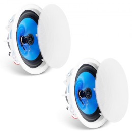 2PCs 8 in Ceiling Speakers 50-Watts Flush Mount Ceiling & in-Wall Speakers