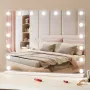 Hollywood Vanity Mirror med lys m/ USB Type C Desktop Wallmount