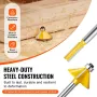 Router Bits Set, 15 Pieces, Carbide Router Bit Kit with 6.35 mm(1/4 Inch) Shank, Plastic Carrying Case, Woodworking Tools for Pr