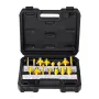 Routerbits indstiller 15 stykker carbid router bit 1/4 tommer