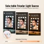 Hollywood Vanity Mirror With Lights, 12 Dimmable Bulbs & 3 Color Lighting Modes, Makeup Mirror with Detachable 5X Magnification,