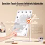 Hollywood Vanity Mirror With Lights, 12 Dimmable Bulbs & 3 Color Lighting Modes, Makeup Mirror with Detachable 5X Magnification,