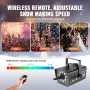Snow Machine 800W håndholdt hængende sneproducent med LED -lys