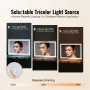 Lighted Makeup Mirror 3 Color Vanity w/ USB Desktop Wall-mount 80x55.1 cm