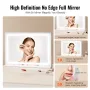 Lighted Makeup Mirror 3 Color Vanity w/ USB Desktop Wall-mount 80x55.1 cm