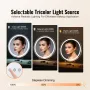 20” Vanity Mirror With Lights, LED Makeup Mirror 3 Color Lighting Modes, with 5X Magnification Mirror, Smart Touch Control, 360°
