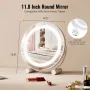 12â €  Vanity Mirror With Lights LED Makeup Round m/ Smart