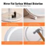 12â €  Vanity Mirror With Lights LED Makeup Round m/ Smart