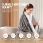 Opvarmet tæppe 130 x 160 cm elektrisk kast blød flanel til gave
