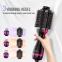 Hair Blow Dryer Brush, 4 in 1 Ionic Hair Dryer Styler and Volumizer with Electroplated Titanium & 75mm Ceramic Coating Oval Barr