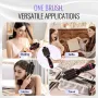 Hair Blow Dryer Brush, 4 in 1 Ionic Hair Dryer Styler and Volumizer with Electroplated Titanium & 75mm Ceramic Coating Oval Barr