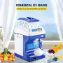 Commercial Ice Shaver 441 LBS/H Ice Shaving Capacity, Ice Shaving Machine with 11 LBS Hopper, Ice Shaver Machine Electric 300W S