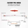60W CO2 Laser Tube, 49.2 in (1250 mm) Length, 2 in (55 mm) Dia Borosilicate Glass Laser Cutter Tube with Metal Head, 5000-6000hr