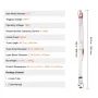 60W CO2 Laser Tube, 49.2 in (1250 mm) Length, 2 in (55 mm) Dia Borosilicate Glass Laser Cutter Tube with Metal Head, 5000-6000hr