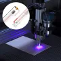 60W CO2 Laser Tube, 49.2 in (1250 mm) Length, 2 in (55 mm) Dia Borosilicate Glass Laser Cutter Tube with Metal Head, 5000-6000hr