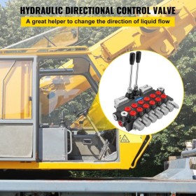Hydraulic Directional Control Valve, 6 Spool Hydraulic Spool Valve, 11 GPM Hydraulic Loader Valve, 4500 PSI Directional Control