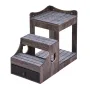 Pet Bunk Bed with Removable Stairs, Dog/Cat Window Perch with Storage, Multi-Level Bed Window Perch Dog Bedside Sleeper Couch, S