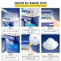 Commercial Ice Shaver 441 LBS/H Ice Shaving Capacity, Ice Shaving Machine with 11 LBS Hopper, Ice Shaver Machine Electric 300W S