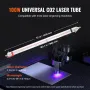 100W CO2 Laser Tube, 57 in (1450 mm) Length, 3.1 in (80 mm) Dia Borosilicate Glass Laser Cutter Tube with Metal Head, 10,000hr W