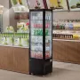 Refrigerated Display Case, 9.8 Cu.Ft./278L Large Pastry Display Case, 5-Tier Commercial Display Refrigerator with LED Lighting, 