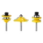 Routerbits indstiller 3 stykker carbid router bit 1/4 tommer