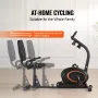 Liggende træningscykelmagnetisk modstand stationær cykel voksen