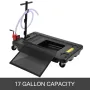 Bærbar olieafløb med pumpe 64L olieafløb Pan 17 gallon