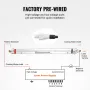 90W CO2 Laser Tube, 49.2 in (1250 mm) Length, 3.1 in (80 mm) Dia Borosilicate Glass Laser Cutter Tube with Metal Head, 10,000hr 