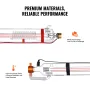 90W CO2 Laser Tube, 49.2 in (1250 mm) Length, 3.1 in (80 mm) Dia Borosilicate Glass Laser Cutter Tube with Metal Head, 10,000hr 