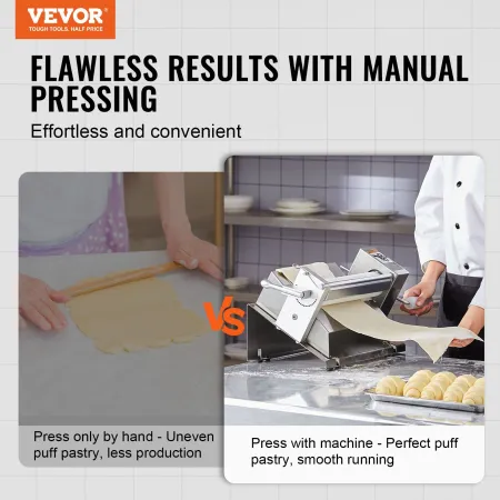 Manuel dej Sheeter Machine Max 1/2 "Dough Roller Wienerbry