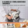 Manual Dough Sheeter Machine, Puff Pastry Sheeter and Fondant Roller, Removable Handle, Panel, Roller for Easy Cleaning, Max 1/2
