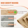 Burlap Fabric Roll, 14” x 150 ft & 50 x 50 High Density Wide Natural Burlap Fabric Rolls, Jute Fabric Burlap Tree Wrap Roll, for