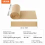 Burlap Fabric Roll, 14” x 150 ft & 50 x 50 High Density Wide Natural Burlap Fabric Rolls, Jute Fabric Burlap Tree Wrap Roll, for
