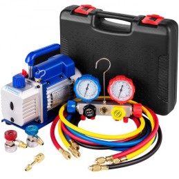AC Vacuum Pump Manifold Gauge Set 4.8 CFM 5PA HVAC Vacuum Pump With Box