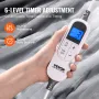 Heated Blanket, 150 x 200 cm Queen Electric Throw Soft Flannel Lambswool Electric Blanket, Heating Blanket with 9 Time Setting &