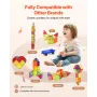 Magnetiske fliser Magnetisk bygning Toy 121 PC'er